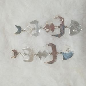 Sterling silver pierced earrings